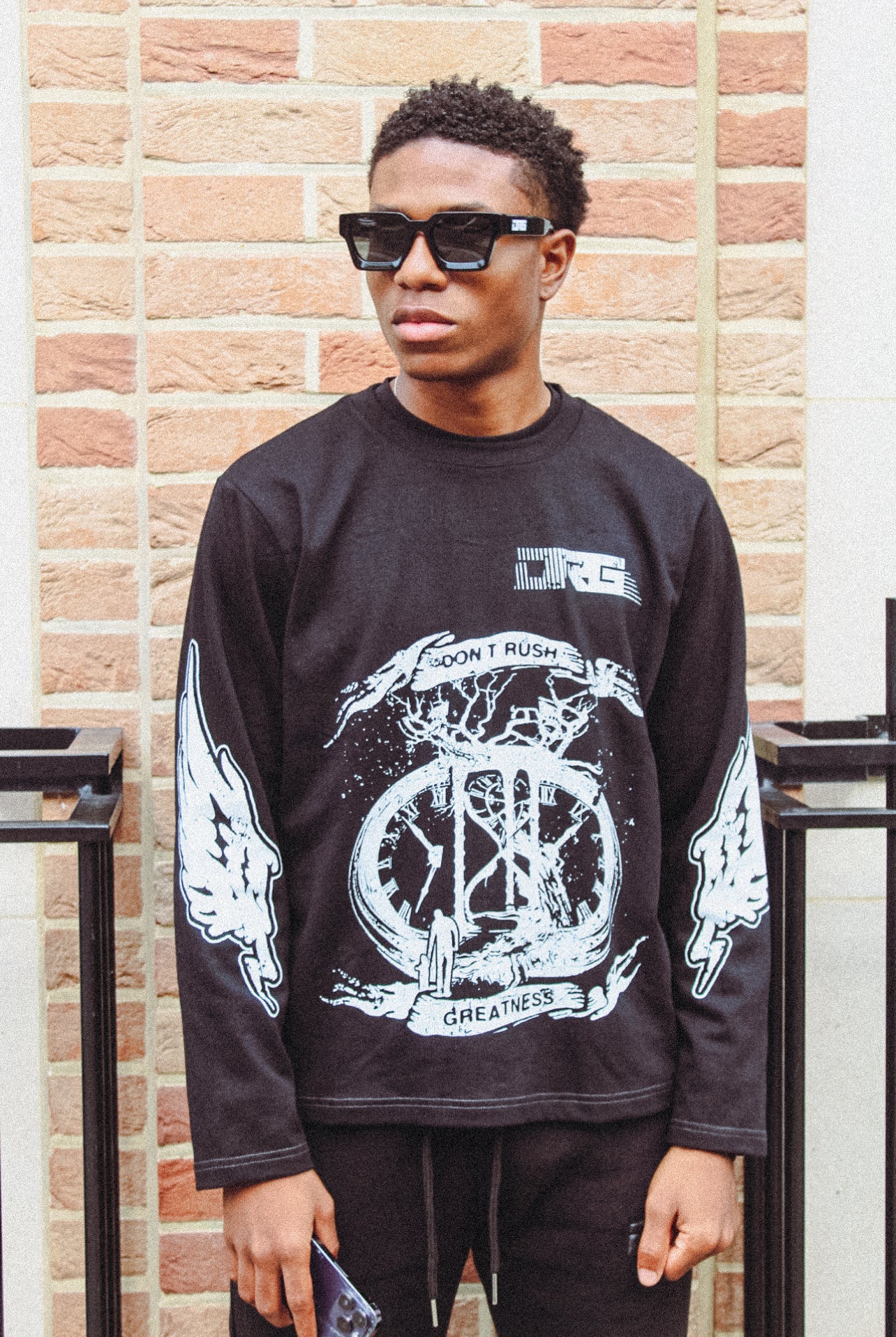 Graphic long sleeve T-shirt